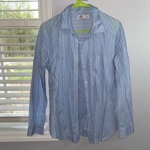 Striped button up Blouse